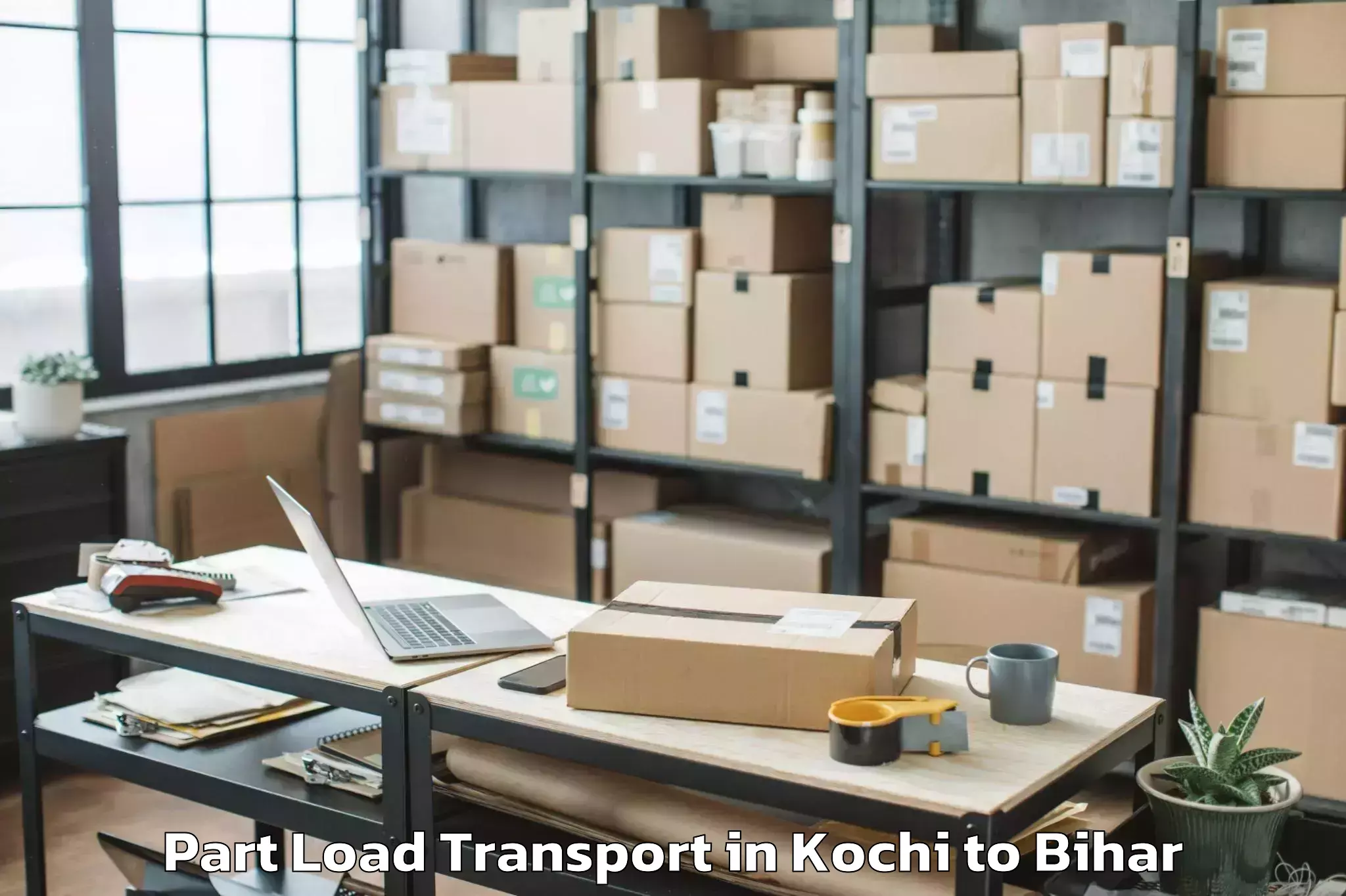 Easy Kochi to Ladania Part Load Transport Booking